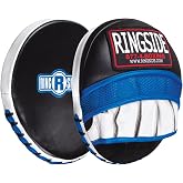 Ringside Gel Shock Micro Boxing Mitts - Leather Focus Pads | 8-inch leather coaching targets with a shock-absorbing gel layer. Concave striking surface for pinpoint precision accuracy.