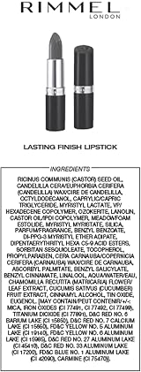 Rimmel London Lasting Finish Lipstick 210 Coral in Gold Long-lasting 4g view 4