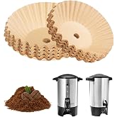 NUOLUTH Unbleached Paper Coffee Filters for Hamilton Beach 45 Cup Coffee Urn,Large,Upgraded Thickened coffee filter paper, no residue, smoother taste.for 30 40 50 Cup Coffee Maker (100)