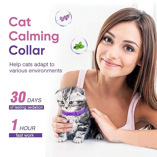 Calming Collar for Cats Packs Cat Collars Pheromone Anxiety