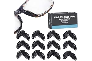 Eyeglass Nose Pads, Anti-Slip Nose Pads, Soft Silicone Adhesive Nose Pads for Glasses, Eyeglasses, Sunglasses, Plastic Frames