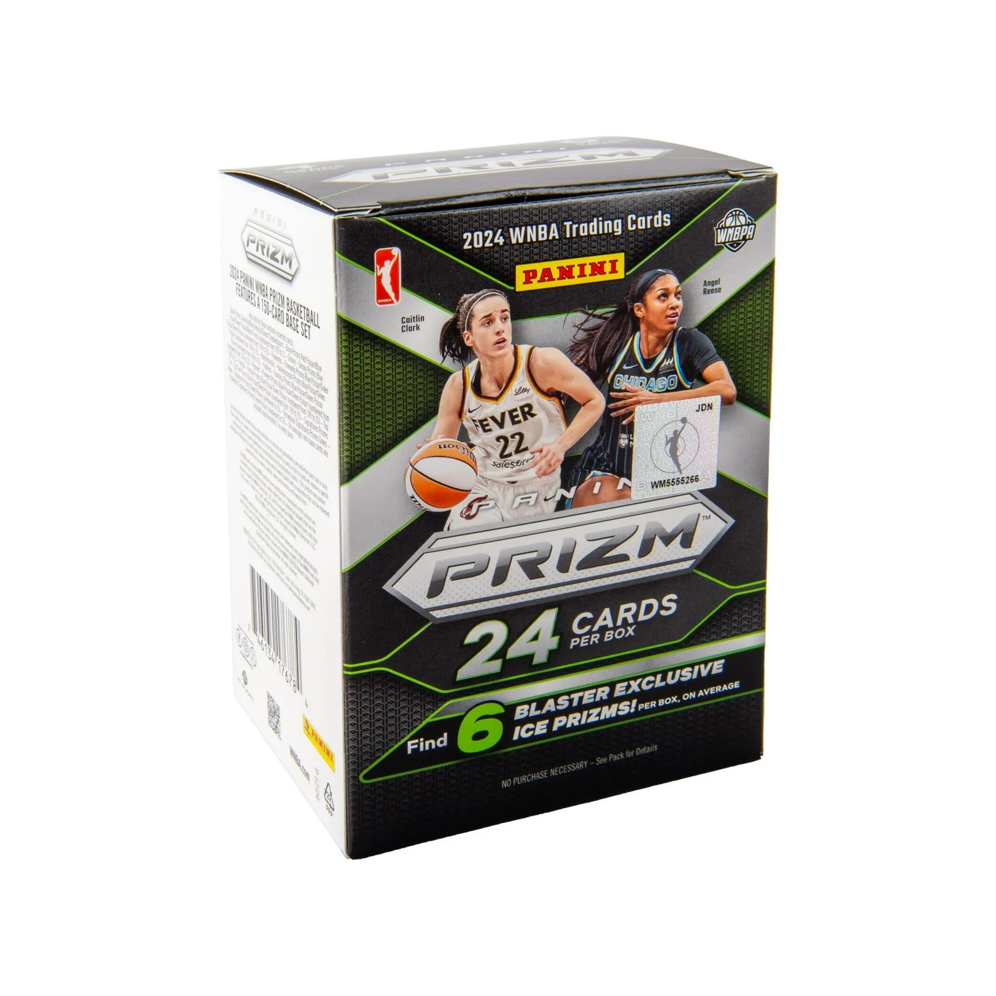Photo 1 of 2024 Panini WNBA PRIZM Blaster Trading Card Box (6 Exclusive Ice Prizms)