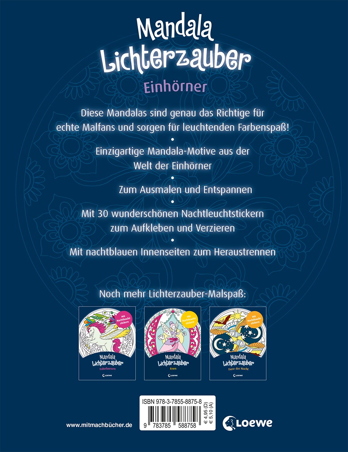 Mandala Lichterzauber Einhorner Amazon De Metzen Isabelle Bucher