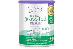 AUSSIE BUBS Bubs 365 Grass Fed Toddler Nutritional Drink, Non-GMO Whole Milk-Based Formula, for Kids 12-36 Months, 20 oz