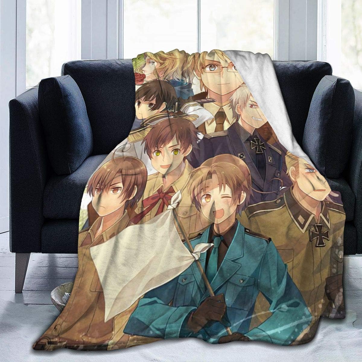NanZYang Fleece Blanket Hetalia Cozy Bed Linen Microfiber Lightweight Super Soft Luxury Sofa Warm Yoga Mats Blankets Throw Size 50x40 60x50 80x60 Inch