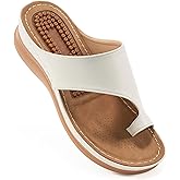 Aomigoct Sandals for Women Wedge Shoes: Comfortable Orthopedic Sandals Womens Dressy Summer Flip Flops Casual Walking Wedges