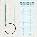 KnitPro Zing Fixed Circular Needles 24 inch 60cm 3.00mm view 4
