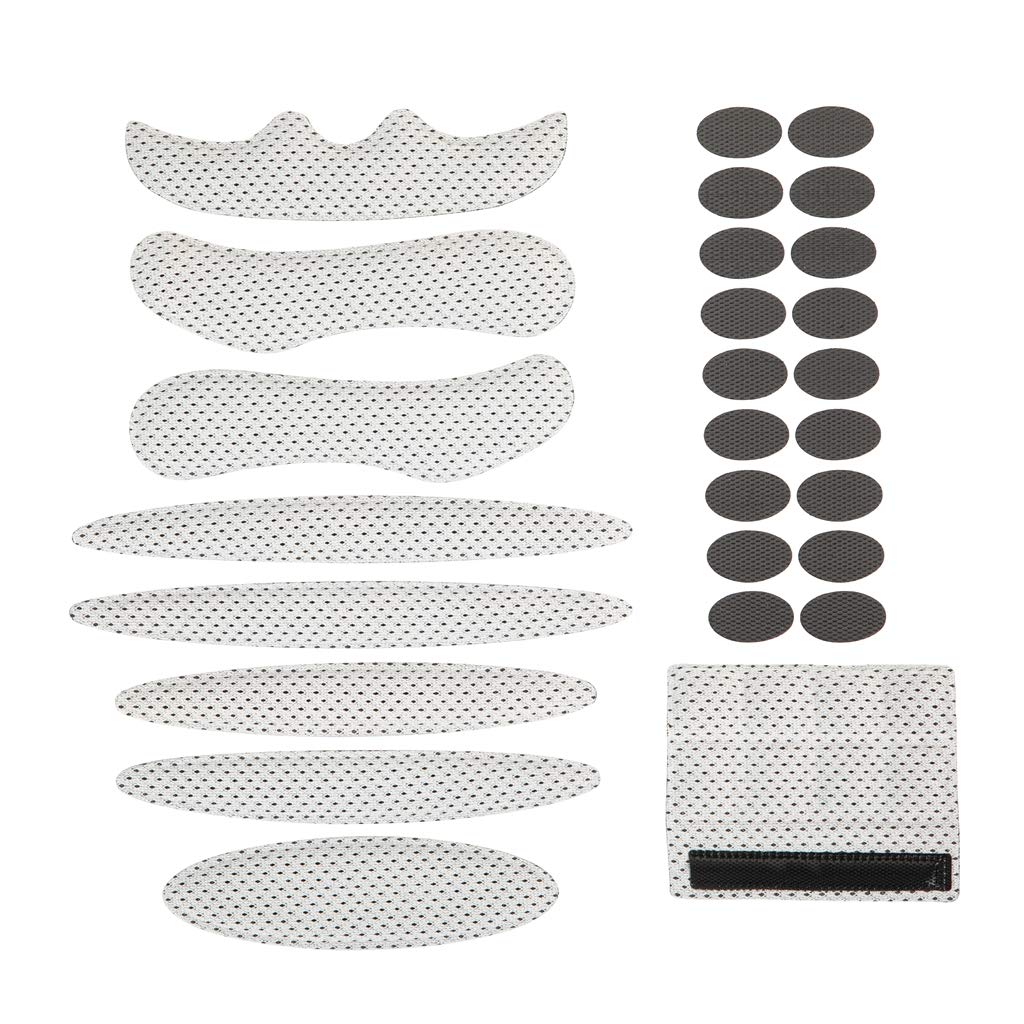 Jipemtra Helmet Padding Kit 27PCS Bicycle Replacement Universal EVA Foam Pads Set Cushions for Bike Cycling Motorcycle Helmet (Grey)