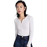 rag & bone Women's The Rib Knit Henley Top