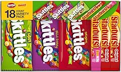SKITTLES & STARBURST Halloween Candy Assorted Variety Pack, Full Size Candies for Halloween Party, Trick of Treat, Fall Snack