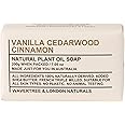Wavertree & London Vanilla, Cedarwood, & Cinnamon Scented 100% Natural Soap Bar, 7oz Moisturizing French Triple Milled Soap Bar for Women & Men enriched with shea butter - Pure Bath & Body soap bar