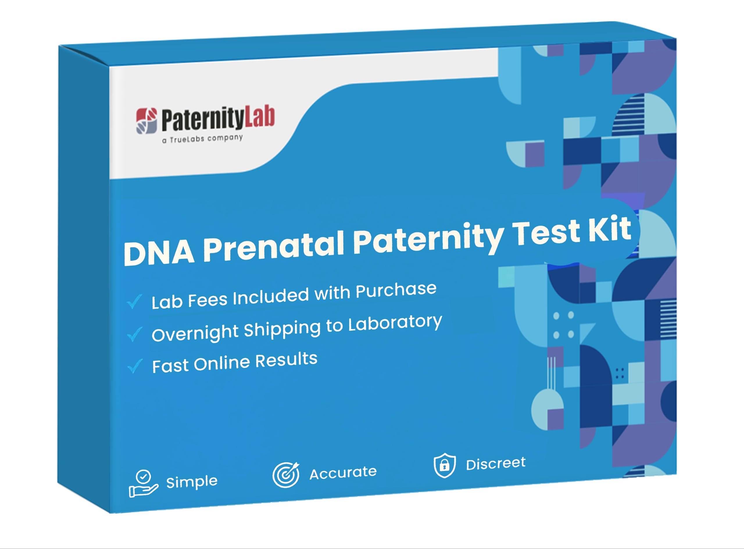 Photo 1 of PaternityLab DNA Prenatal Test - Lab Fees & Shipping Included - Results in 5-7 Business Days - Collection Kit for Mother & Alleged Father