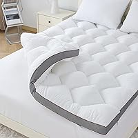 WhatsBedding 3 Inch Memory Foam Mattress Topper Queen for Back Pain, Extra Soft Pillow Top Mattress Topper with Breathable Ai