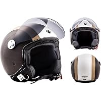 Casco Scooter RODEO DRIVE RD105NLUX Demi-Jet In Policarbonato - Nero, Chiusura Micrometrica - 6