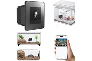 2K HD Aquarium & Terrarium WiFi Pet Camera, 140° Wide-Angle Anti-Glare & Anti-Reflection, AI Motion Detection, Fish Reptiles 
