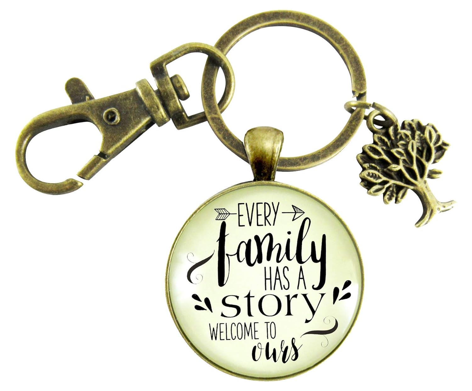 Gutsy Goodness Every Family Has A Story Welcome Keychain Gift In Law Step Bonus Child Adoption
