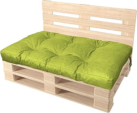 Amazon De Pillows24 Palettenkissen Palettenauflage Polster Fur Europaletten Hochwertige Palettenpolster Palettensofa Indoor Outdoor Erhaltlich Made In Eu Sitzflache 120x80 Lemon