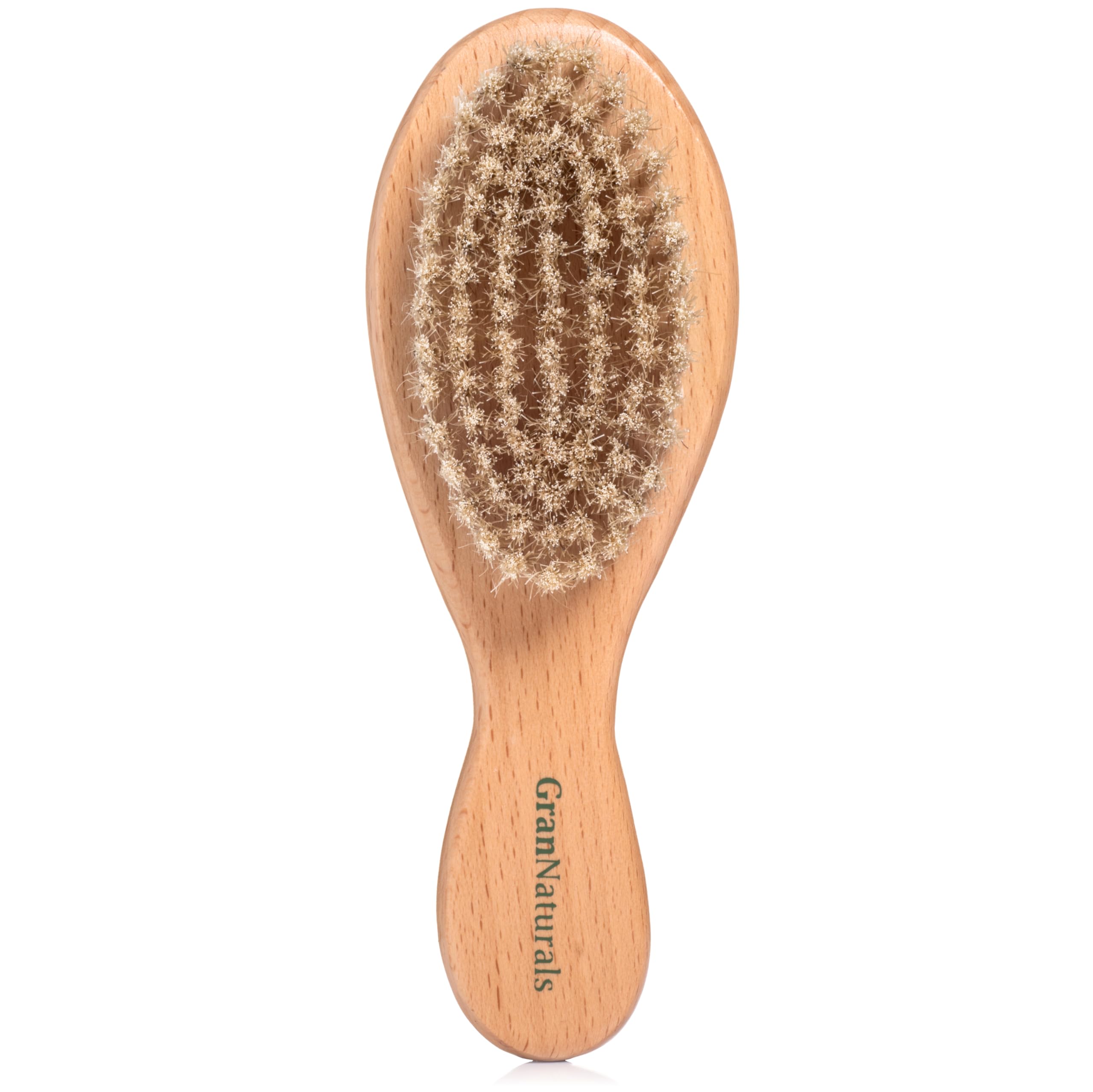 Photo 1 of GranNaturals Boar Bristle Soft Cat Brush for Indoor, Outdoor, Short Haired Cats, Kittens, Small Dog, Rabbit, Furry Pets - Gentle Grooming on Sensitive Hair Coat & Tail with Durable Wooden Handle