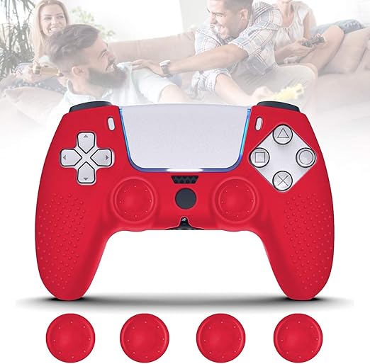 PS5 Controller Cover, Silicone PS5 Controller Grips with 4Pcs Joystick