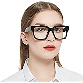 OCCI CHIARI Large Reading Glasses for Women Stylish Square Readers 1.0 1.25 1.50 1.75 2.0 2.25 2.50 2.75 3.0 3.5