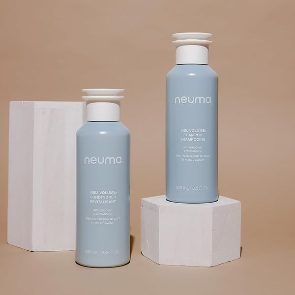 NEUMA NEU VOLUME CONDITIONER 8.5 FL. OZ. FENNEL, YLANG YLANG, PATCHOULI, AND VANILLA SCENT, MOISTURIZING CONDITIONER SULFATE FREE PARABEN FREE