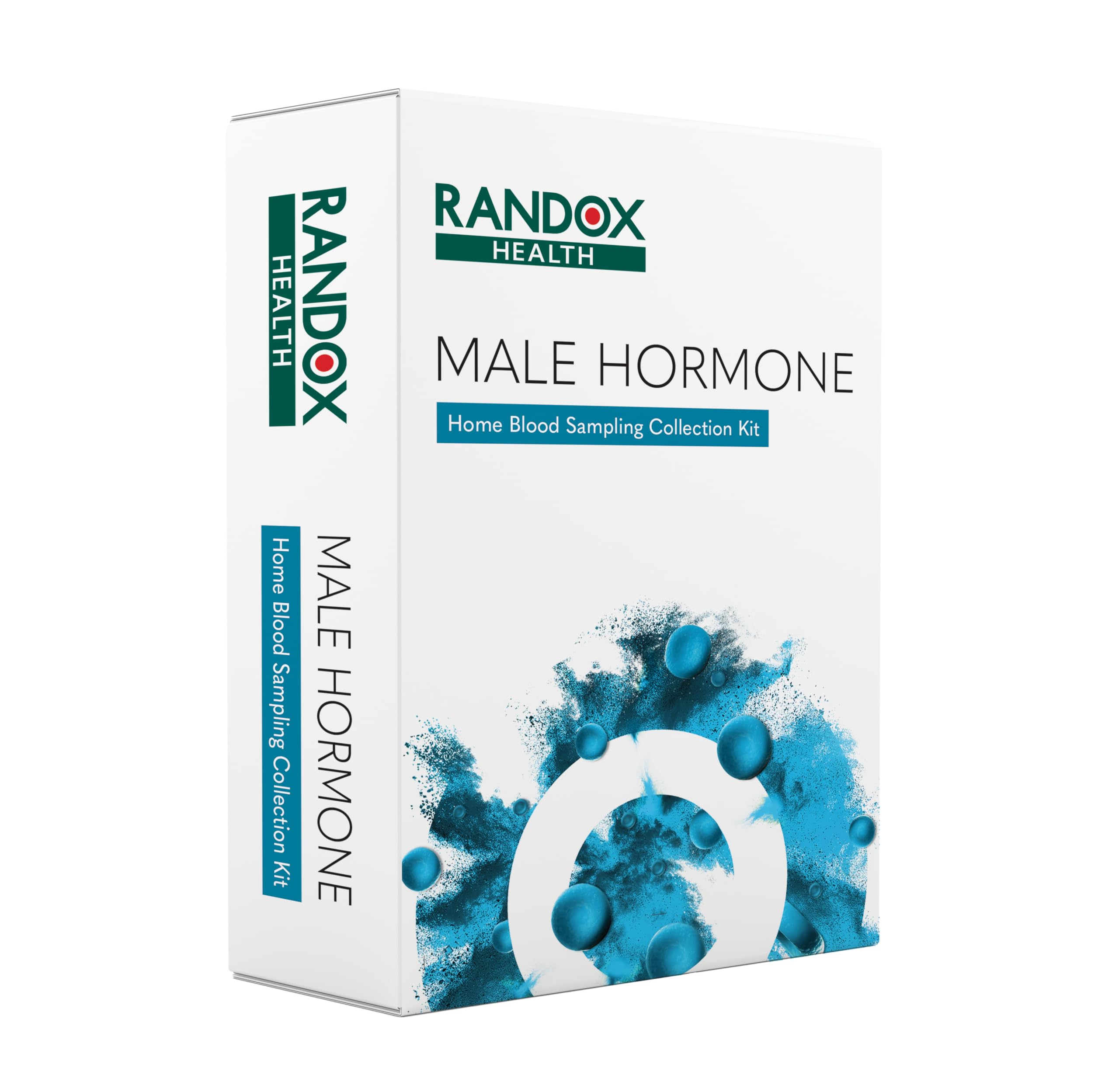 Male Hormone Test | Randox Health | Testosterone Test | Hormone Testing Kit for Men | Testosterone, SHBG, Oestradiol, Prolactin | Personalised Report Included | Health Results in 2-3 Days