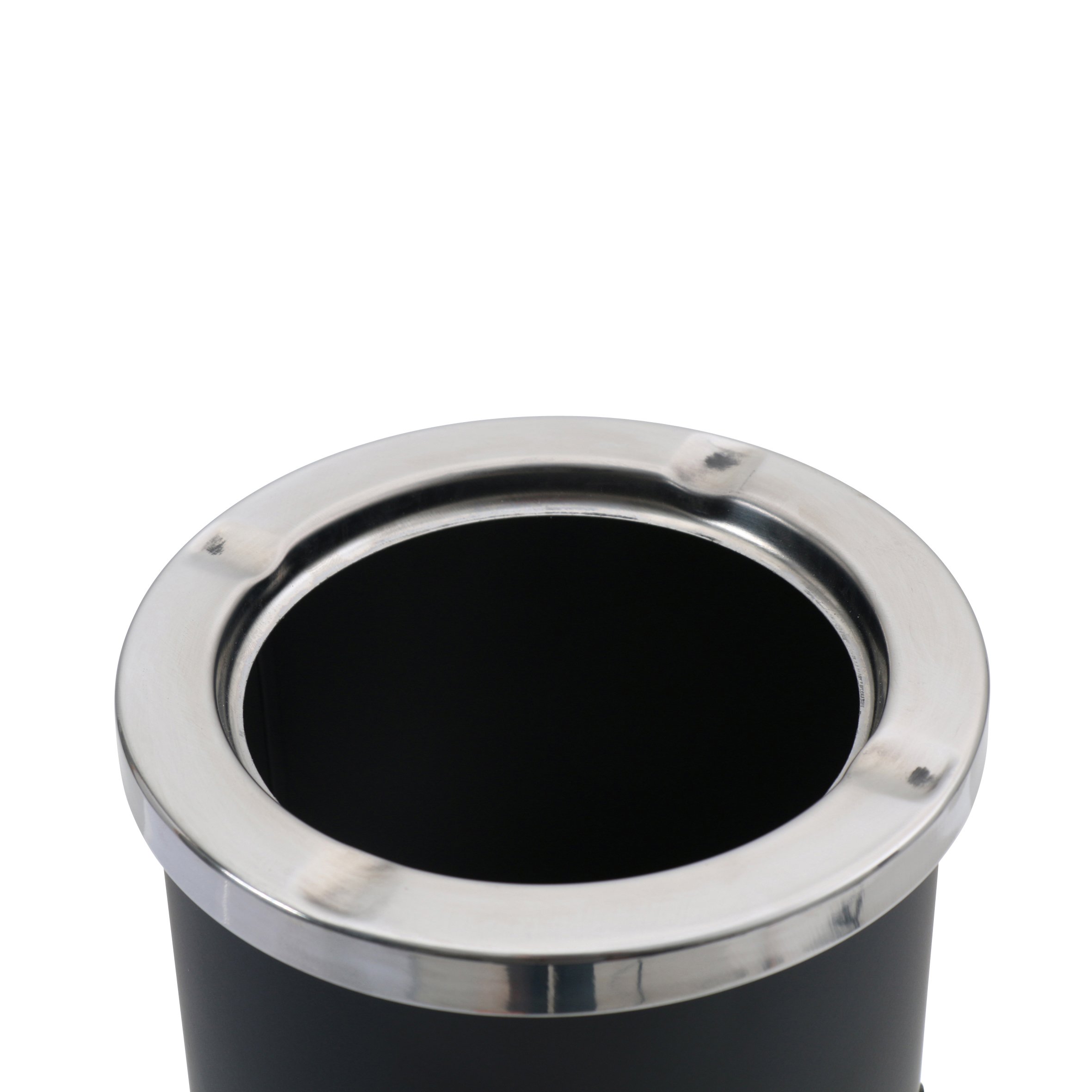 axentia Standing Ashtray Bin, 2 in 1 Metal Rubbish Bin Cigarette