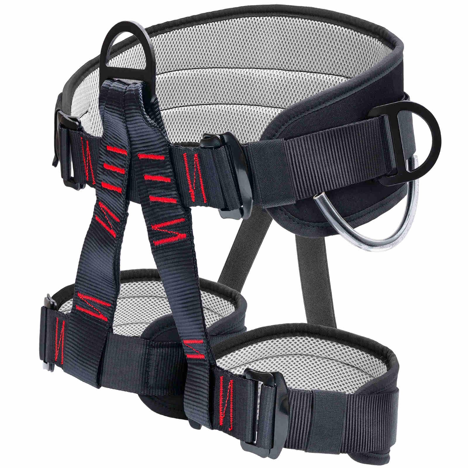 Photo 1 of HandAcc Climbing Belts, Adjustable Thicken Professional Safety Belt, Climbing Gear for Tree Climbing, Fire Rescue, Roofing, Rappelling And Expanding Training