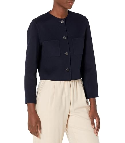 Theory Women's Seer Shrunken Blazer, Navy, 0 at Amazon Women's