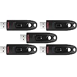 SanDisk Cruzer Ultra 16GB USB 3.0 Flash Drive SDCZ48-016G-U46 up to 100MB/s (Pack of 5)