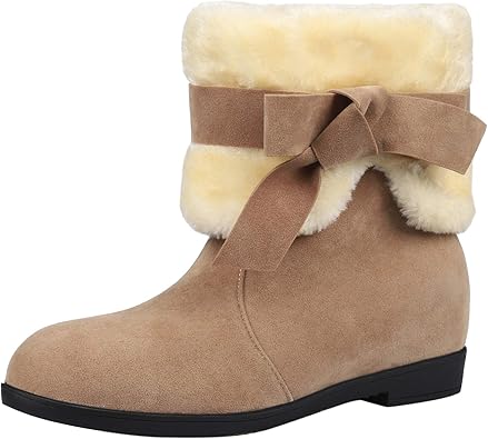 Amazon Taoneef インヒール ショートブーツ レディース 冬ブーツ 折り返し 2ways ブーツ ブーティ