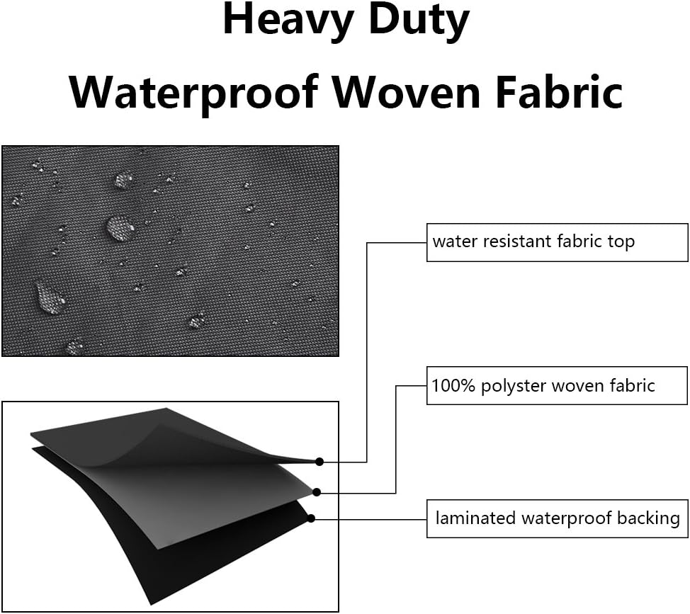 Patio Watcher Medium Outdoor Loveseat Bench Cover, Durable and Waterproof Patio Furniture Sofa Cover, Grey: Garden & Outdoor