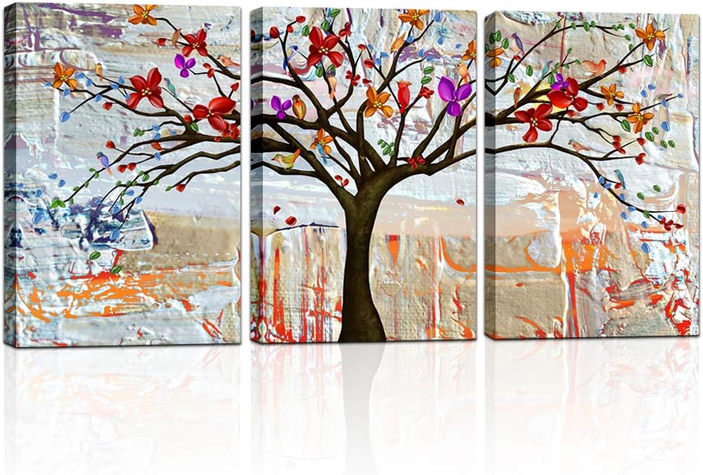 ファッション通販 4サイズ ウォールアート Tree キャンバスアート 絵画 オータム Leaves キャンバスアート 絵画 Www Solidarite Numerique Fr