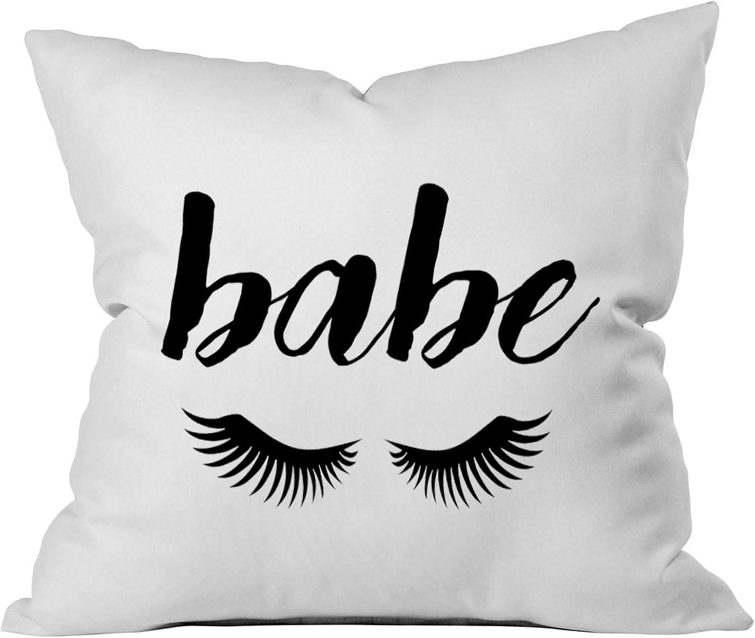 Amazon Com Oh Susannah Babe Eyelashes 18x18 Throw Pillow Cover