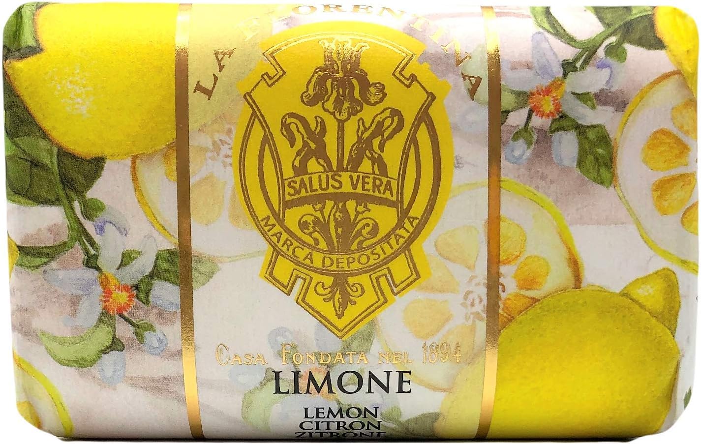 La Florentina Lemon Citron Italian Luxury Bath Soap 10.5 ounce