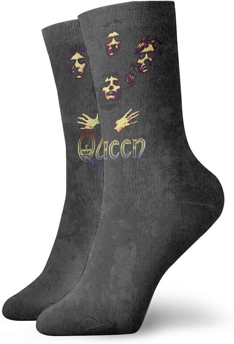 Queen Rock Band Freddie Mercury Crew Socks Athletic Ankle Dress Sock