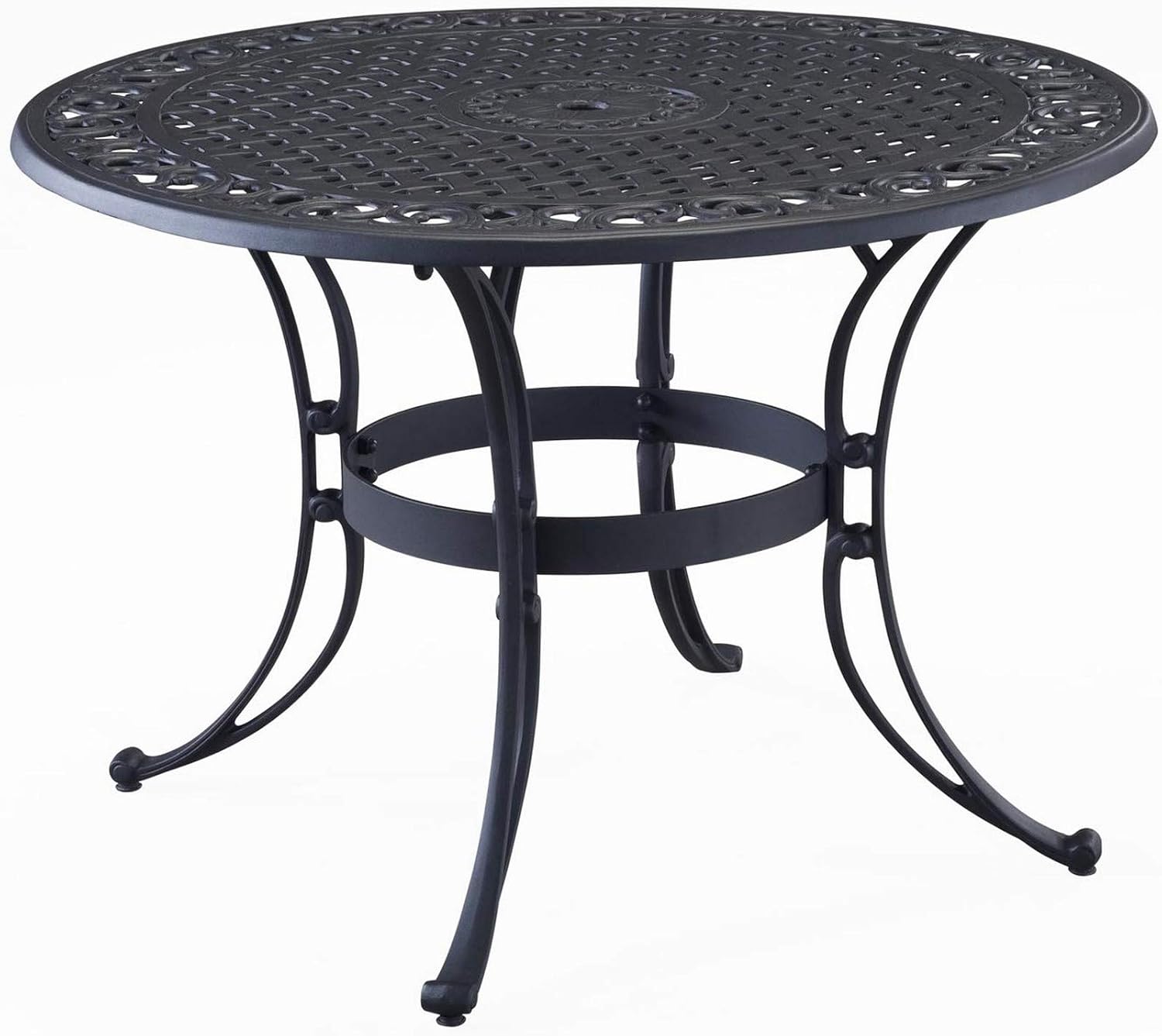 homestyles 6654-32 Outdoor Dining Table, 48Lx48Dx28.75H, Black : Garden & Outdoor