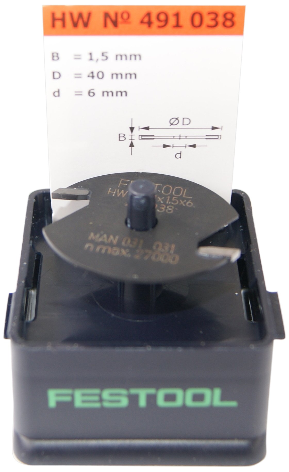 Festool Disk groove cutter HW D40x1,5
