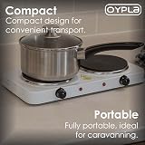 Oypla 2.5KW Electric Portable Kitchen Double Hot Plate view 3