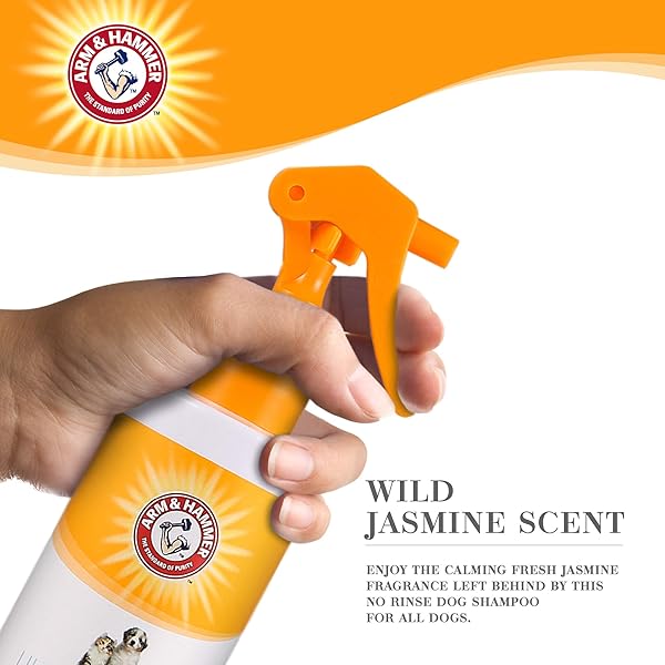 ARM & HAMMER FOR PETS ULTRA FRESH WATERLESS BATH SPRAY IN WHITE JASMINE SCENT | DRY DOG SHAMPOO, DEODORIZER