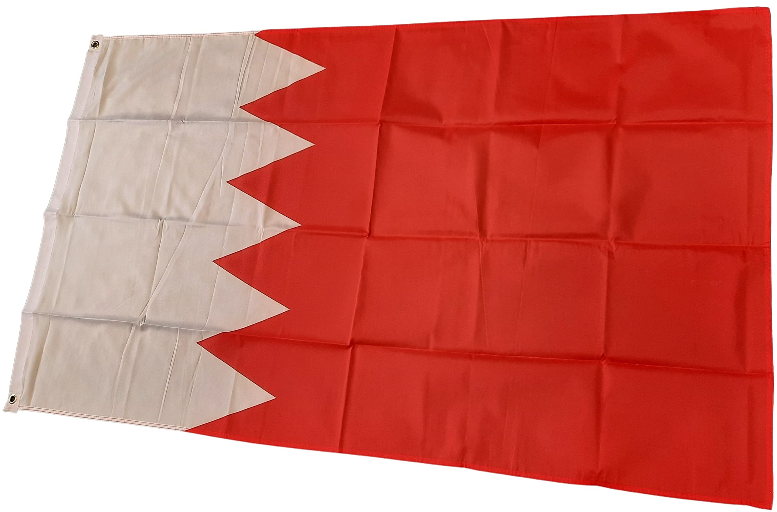 NWFlags Bahrain Flag 5ft x 3ft 75d Premium Polyester Suitable For Flagpoles | Strong Polyester 5x3 foot material flag with Eyelets