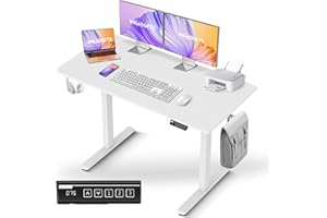 IMGadgets Electric Standing Desk, 47x24 Inches Height Adjustable, 2026 6th Gen Quieter Motor Ergonomic Sit Stand Desk, Comput
