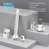 FIFINE K688CTW White Podcast Microphone Kit with Boom Arm XLR/USB view 9