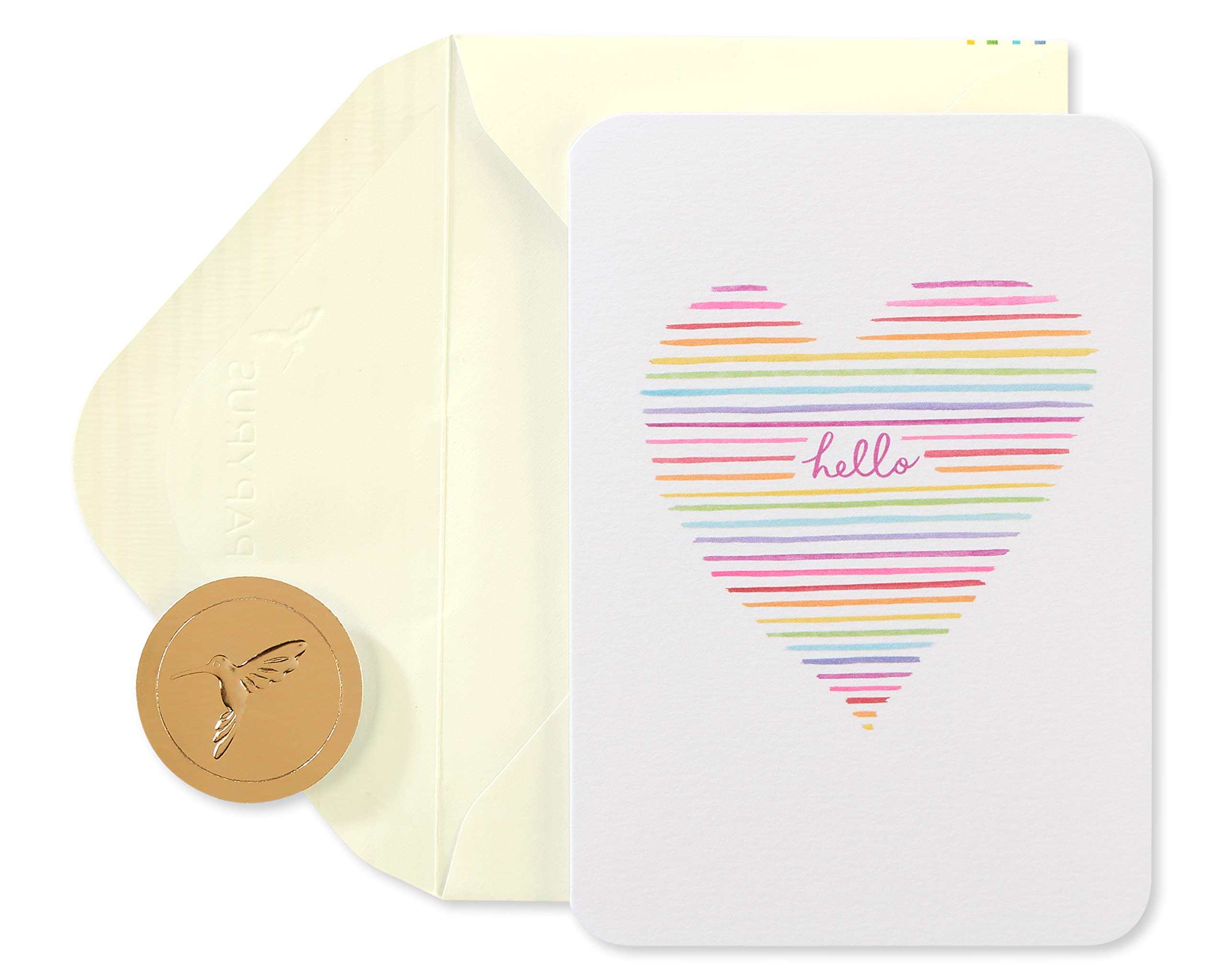 Papyrus Blank Cards with Envelopes, Heart (14-Count)