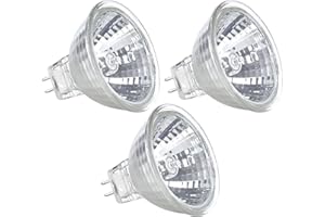 12VMONSTER MR11 Halogen Spot Light Bulb Down Reflector Lamp 20W 12V 2 Prong Stove Hood Range Lighting High CRI 20 Watt GU4 Dimmable Xmas Decoration Lighting, Christmas Tree Replacements 45° Beam I 3 Pack