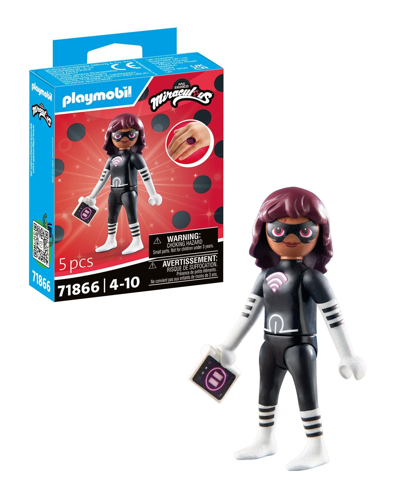 Playmobil 71866 Miraculous: Lady Wifi – Detailed Villain Figure from Tales of Ladybug and Cat Noir