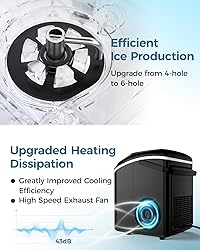 Ice Makers Countertop Nugget Ice Cubes, Portable
