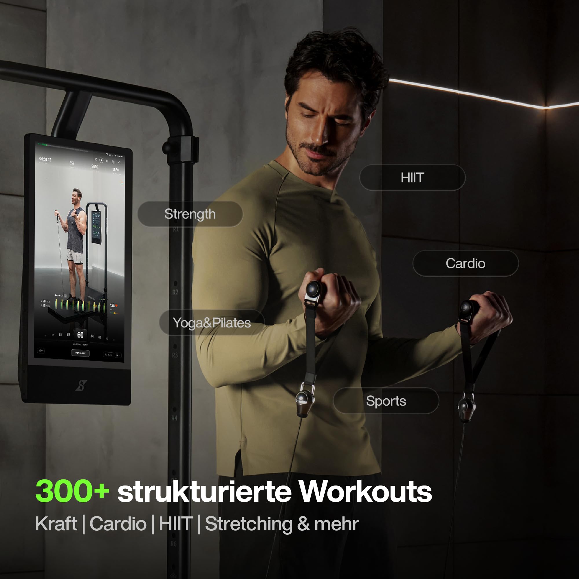 Speediance Gym Monster 2 Smart Home Gym, Upgraded AI-Powered Home Workout Maschine, Multifunktionale Smith Maschine, Ganzkörper-Krafttraining Fitnessgeräte, All-in-One Workout (GM2 Works Plus) 3