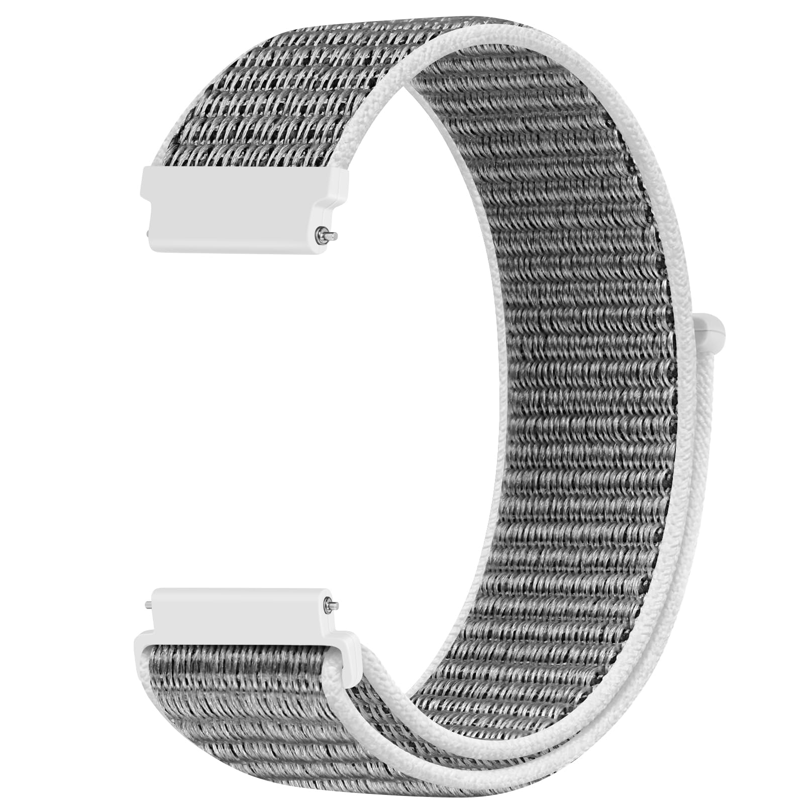 KIBDSNG Nylon 20mm Watch Strap Compatible with Garmin Vivoactive 6/5/3/3 Music/Forerunner 55/165/245/645/Venu/Venu 2 Plus,Sport Replacement Band for Samsung Galaxy Watch 7/6/5/4/FE 40mm 44mm