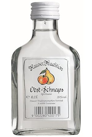 Hauser Tradition Obst Schnaps 0 1 Liter Amazon De Bier Wein
